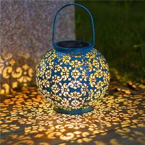 Solar Big Lantern Hanging Garden Outdoor Waterproof Decorative Lights Table Lamp